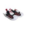 Hello Kitty x Adidas Originals SUPERSTAR 360 Низкие кроссовки для малышей и детей ясельного возраста, устойчивые к истиранию, Черный Белый Красный HQ4091