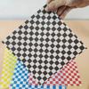 50Pcs 18x18cm Square Oil Proof Papers Classic Plaid Baking Cake Bread Sandwich Packaging Oil Absorbing Pastry Pads
