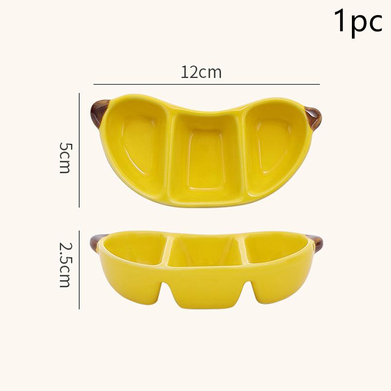 Креативная фарфоровая тарелка в корейском стиле, милая форма фрукта, керамическая домашняя посуда, блюдца для соуса/приправ для барбекю/хот-пота