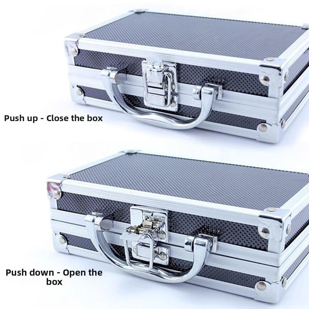 Impact Resistant Aluminum Zinc Zinc Alloy Tool Box Drop-Resistant Safety Briefcase Tool Organization