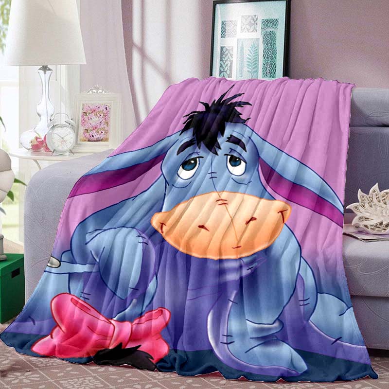 New 2026 (Eeyore) Cartoon Cute Pattern Blanket, Suitable for Sofas, Bedrooms, Offices, Naps, The Perfect Gift.