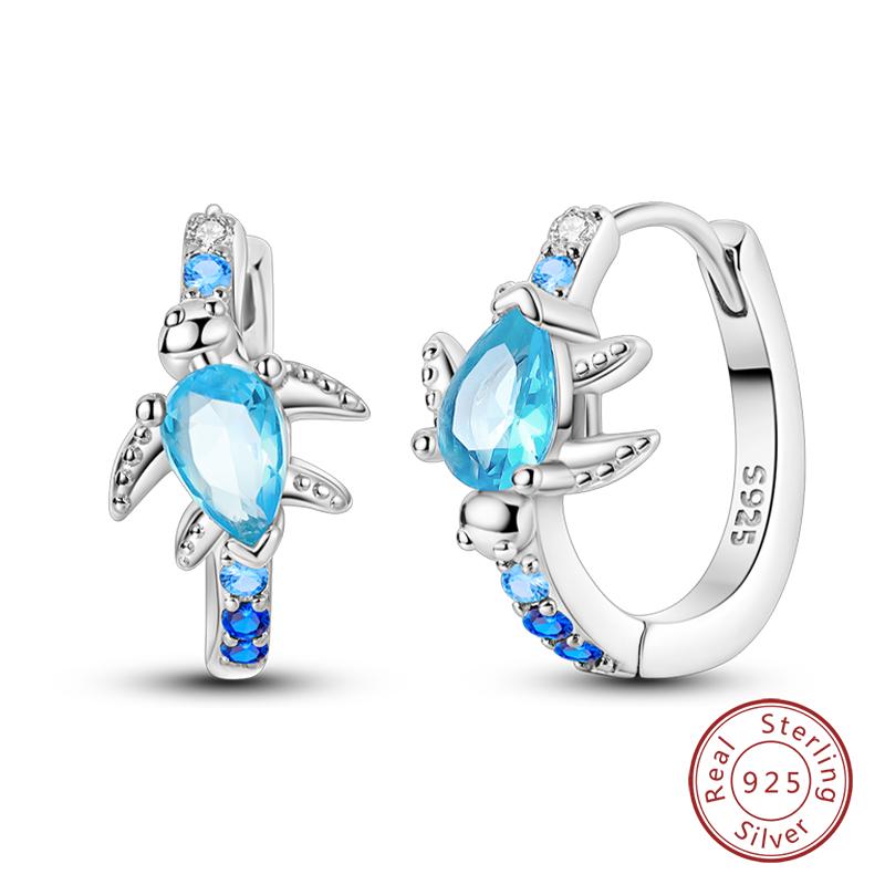 Серьги-тюльпаны из стерлингового серебра 925 пробы для женщин, двойные серьги-кольца в виде бабочки из кубического циркония, изящные помолвочные украшения