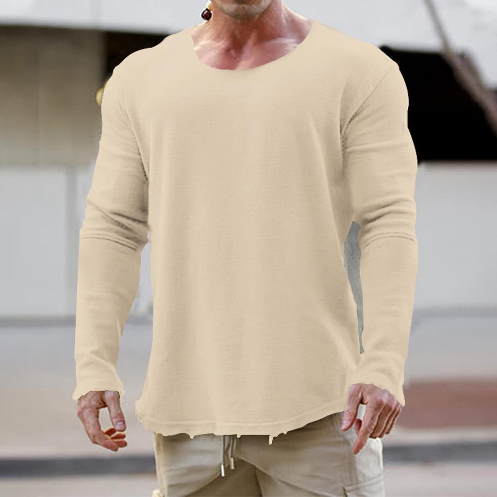 Мужская футболка с круглым вырезом, одежда для активного отдыха, с длинным рукавом, дизайнерская одежда Vintagep