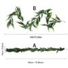Realistic Faux Greeneries Christmas Decoration Flexible Evergreen Rattan For Indoor Outdoors Festival Setting