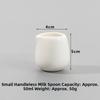 1pc Single Unit Ceramics Creamer Container White Color Ceramics Cup Pitcher  Tableware Use