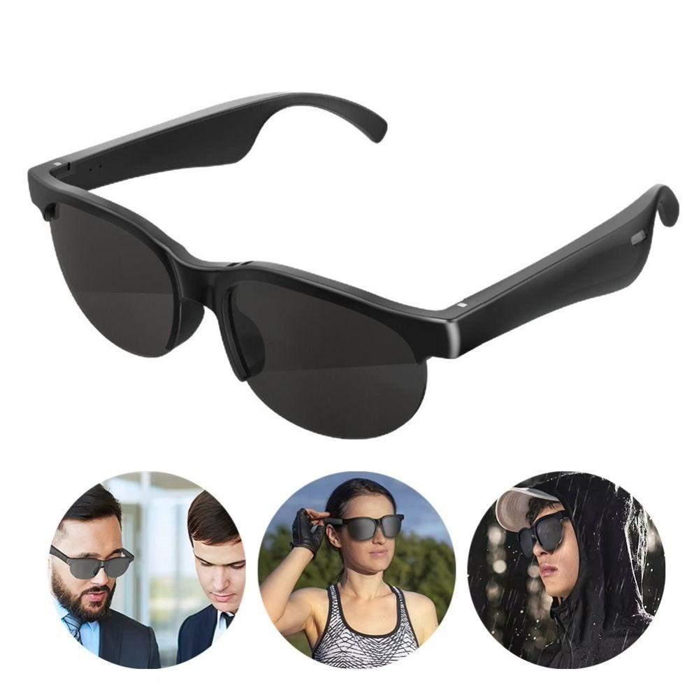Translation Bluetooth Glasses Earphones AI Real Time Sunglasses for Driving Cycling