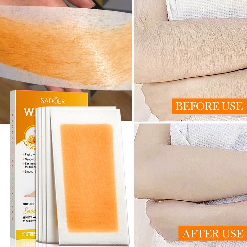 Hair Removal Wax Strips Painless Beginner Friendly Disposable Men Women Body Facial Armpit Leg Bikini Hair Removal Wax Paper