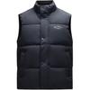 Lifestyle Series Letter Stand Collar Zipper Casual Down Vest Men Vests Basic-Black 152448901-2