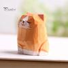 Деревянная резная фигурка кошки, ручная резьба по дереву, художественная статуэтка котенка, маленькая скульптура животного, украшение для домашнего офиса, рабочего стола, орнамент