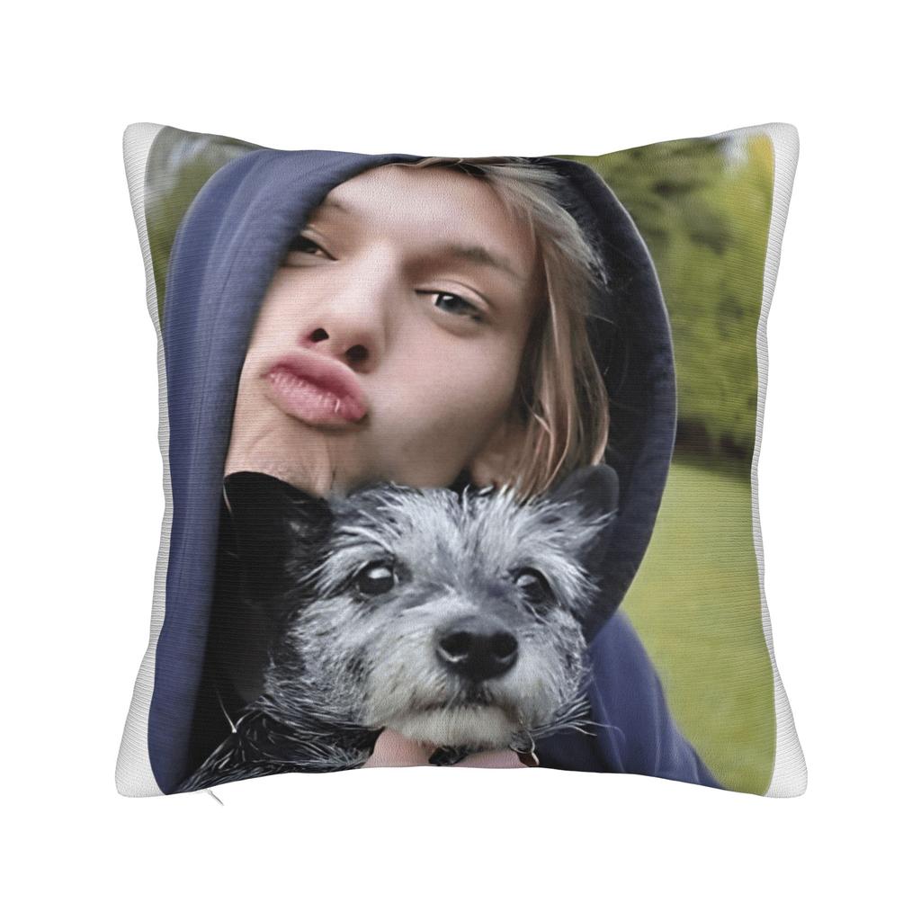 Pillow Cover Jamie Campbell Bower Abstract Collage Cute Funny Pillow Case For Sofa Home Decor Pillowcases