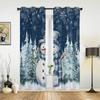 Christmas Tree Decoration Curtains for Bedroom Living Room Drapes Kitchen Children's Room Window Curtain Modern Home Decor