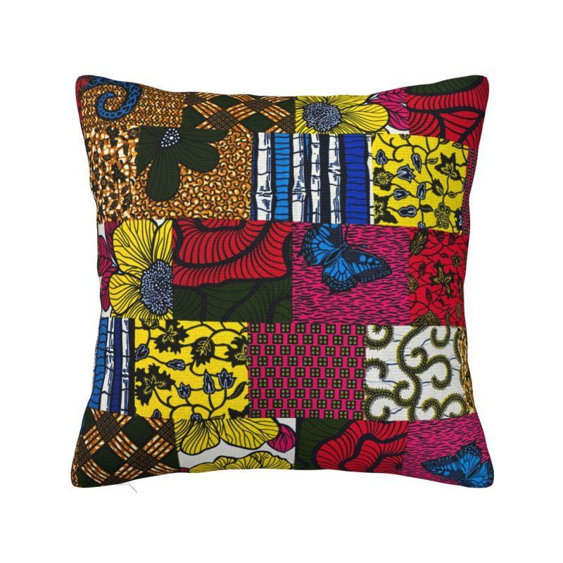 African Ethnic Ankara Style Cushion Cover x cm Polyester Soft Throw Pillow Case For Sofa Seat Decoration Bedding Pillowslip