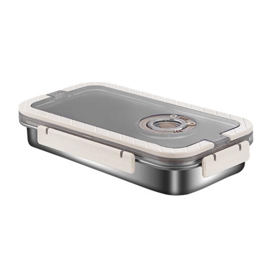 Stackable Dry Food Organizer Stainless Steel Crisper Box with Sealing Lid And Handle, Large Capacity Space Saving Storage Solution Bread Box,
