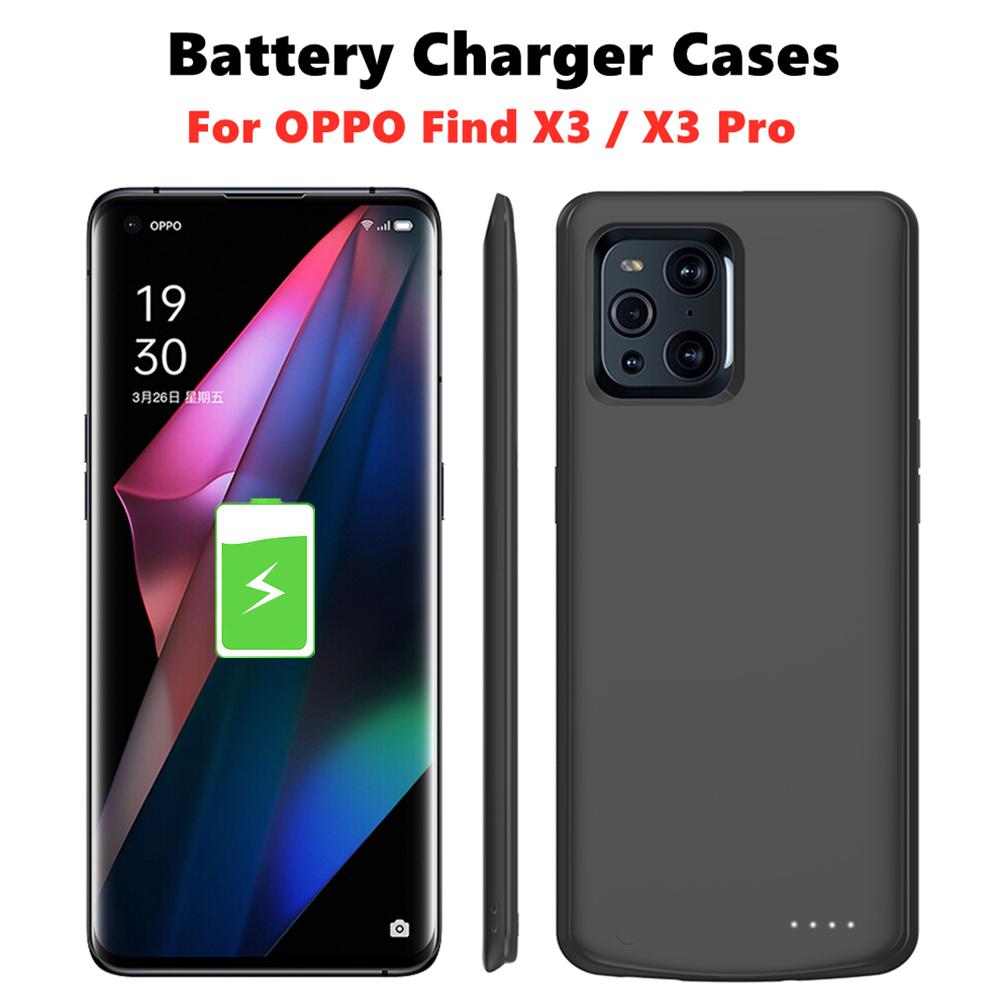 Чехол для портативного зарядного устройства для OPPO Find X3 Pro, чехлы для батарей, внешний аккумулятор 6800 мАч, чехол для зарядки внешнего аккумулятора для OPPO Find X3