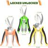 3 Pack Garden Pruning Shears Set Stainless Steel Scissors Clippers Pruning Snips Shears Hand Tools for Flowers Leaves Potted