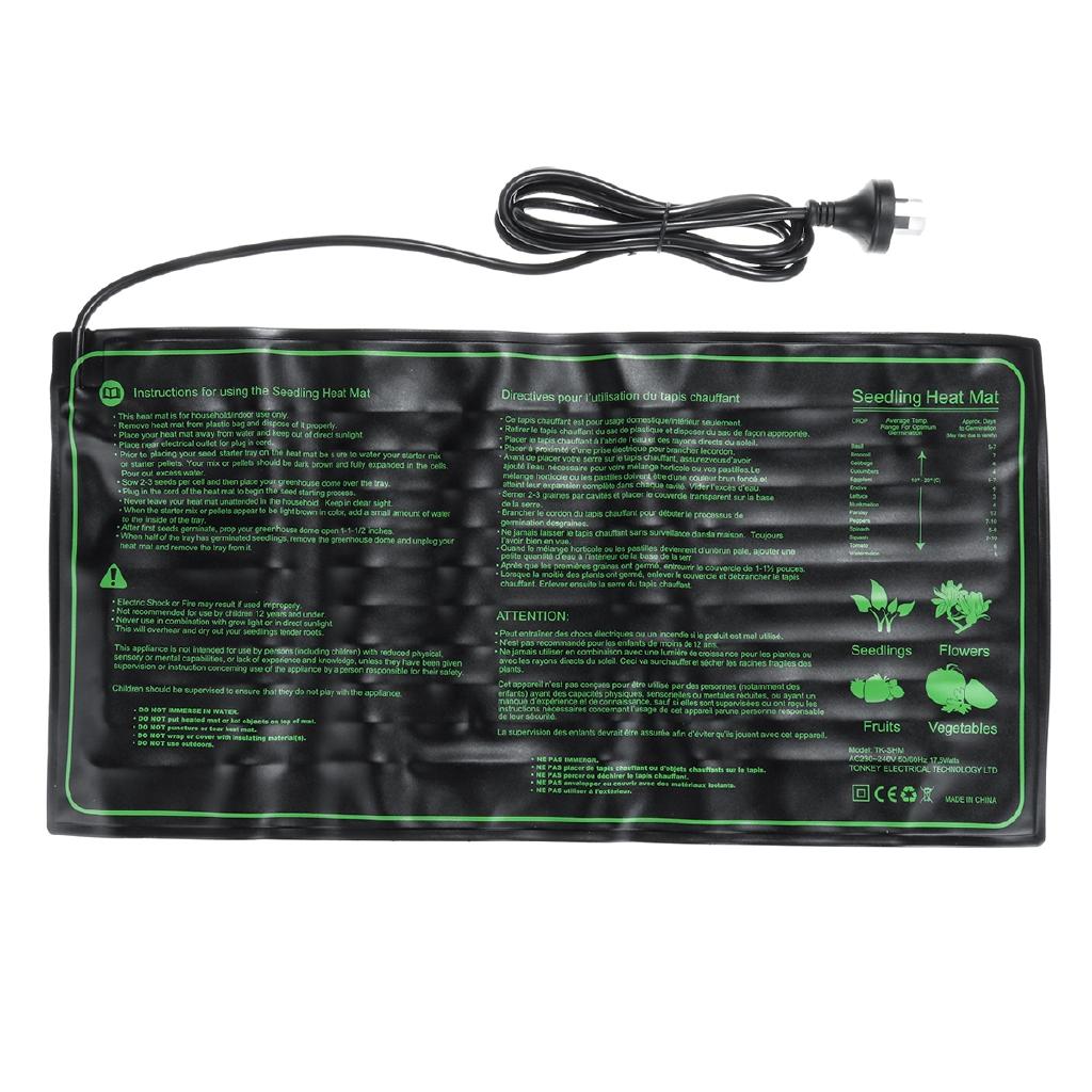 New Seedling Heating Mat Waterproof Plant Seed Germination Propagation Clone Starter Pad Plant Propagation AC220V 60x30cm