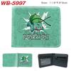 Pokemon Full Color Short Card Holder Coin Purse Bifold Wallet Cute Anime Peripheral Change Pouch