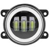 Светодиодные противотуманные фары 4 дюйма с белым и желтым кольцом 2525SMD, выпуклый луч, алюминиевый корпус, напряжение 10-30 В, подходят для большинства внедорожников, комплект