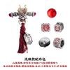 Evil-breaking ghost-bead cultural accessory,original DIY silver Chinese-style beads,Taoist bracelet components handmade jewelry