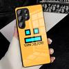Чехол для телефона G-Geometry Dash Game для Samsung A25 A13 A33 5G A54 A36 A35 A56 A52 A14 Ударопрочный стеклянный чехол