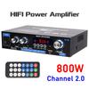 Авто-партнер AK35 Аудиоусилитель Макс. 200 Вт HiFi 2.0 Стерео Bluetooth 5.0 Усилитель-приемник для Автомобиля Домашней Вечеринки RV