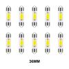 10Pcs 12V Auto White 31mm 36mm 39mm 41mm C5W C10W LED Bulb Canbus Festoon Led Car Interior Light Dome Reading License Plate Lamp