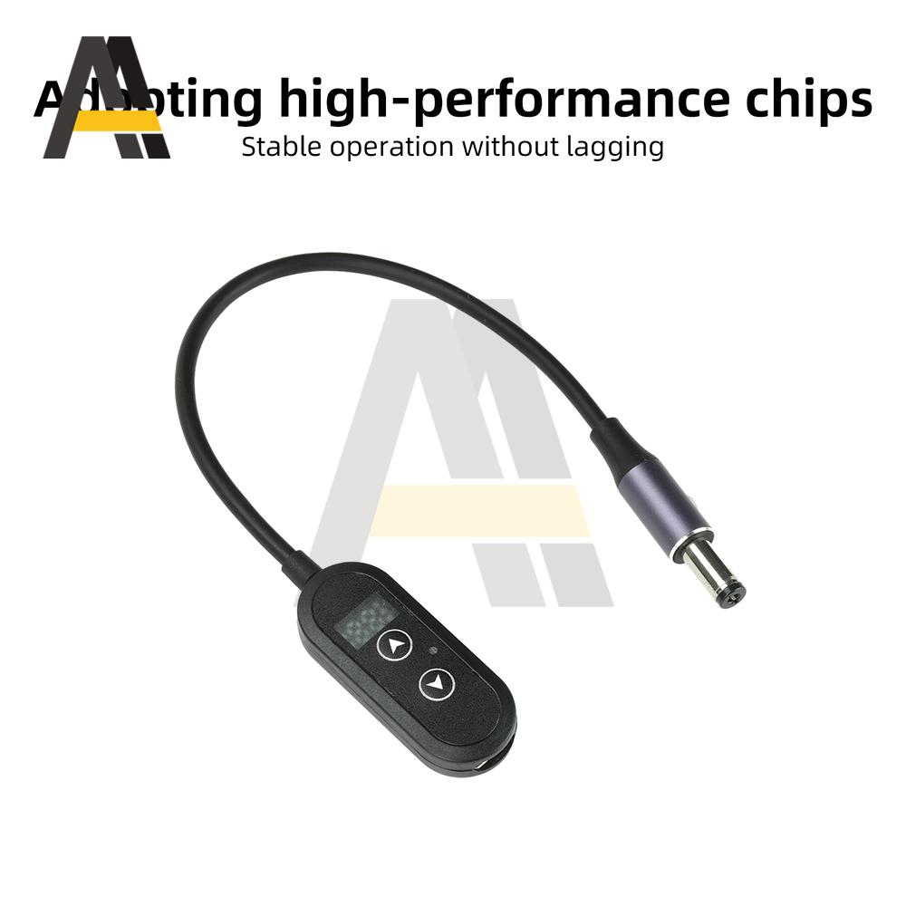 DC 5V 9V 12V 20V 28V Adjustable Voltage PD Fast Charging Cable 140W with Power-Off Memory for Optical Modems Routers Small Fans