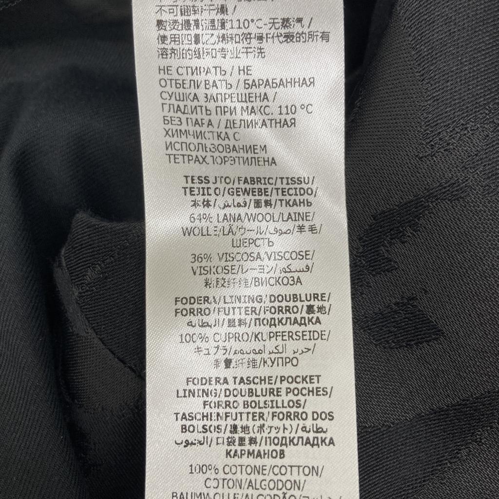 Alexander Mcqueen Black Logo Painted Pants Bottoms 50 blackUsed