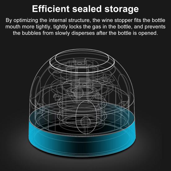 Пробка для винной бутылки с поворотным замком, многоразовая, герметичная, для вина, пива, шампанского, сохраняющая свежесть, пробка для бутылок для любителей вина