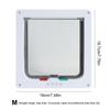 Cat Flap Door With 4 Way Lock Security Flap Door Small Pet Supplies Cat Puppy Safety Gate For Dog Cat Kitten Dog Cat Flap Door