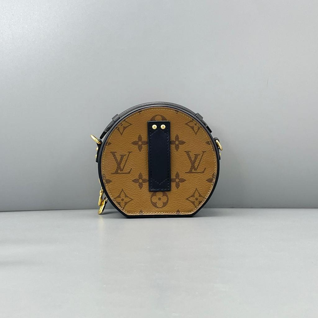 [Pre-Owned] Louis Vuitton Mini Boite Chapeau 'Brown Monogram Reverse Canvas' - Very Good #V677EV