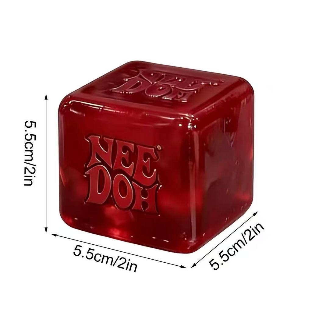 Needoh Nice Cube Сенсорный Сниматель Стресса Игрушка-Фиджет Для Тревоги и Концентрации Настольный Сенсорный Куб Для Взрослых и Детей