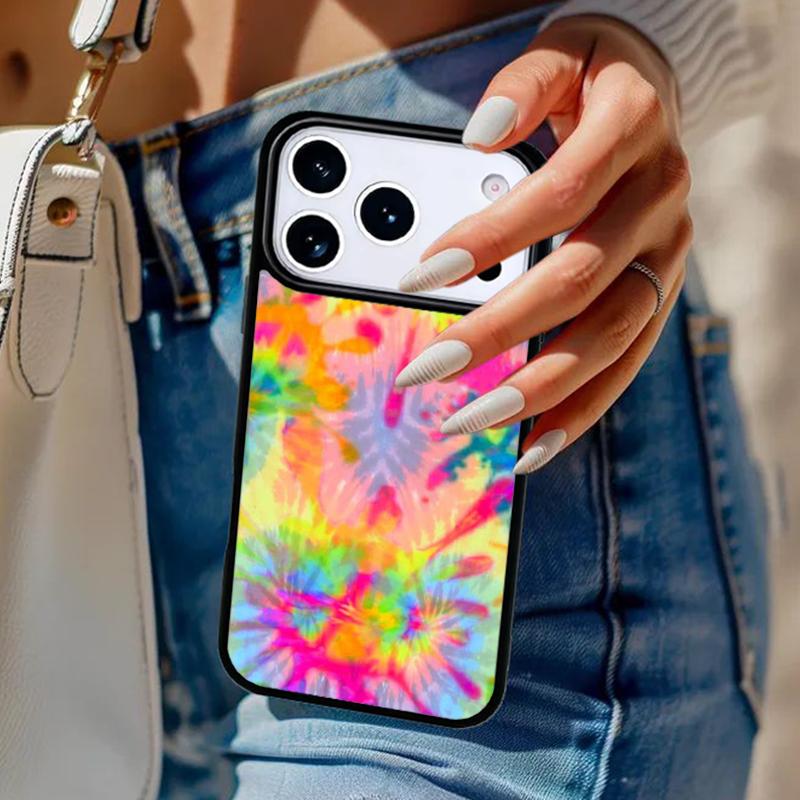 Чехол для телефона в стиле хиппи с ромашками и тай-дай цветами для iPhone 17 Air 14 15 13 12 Max Чехол для Apple 14 15 16 16e 11 Pro Max Plus
