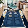 Tardis In Starry Night Office Rug Chair Mat, Game Carpet, Suitable for Front Door, Bedroom, Living Room, Desk, Holiday Gift