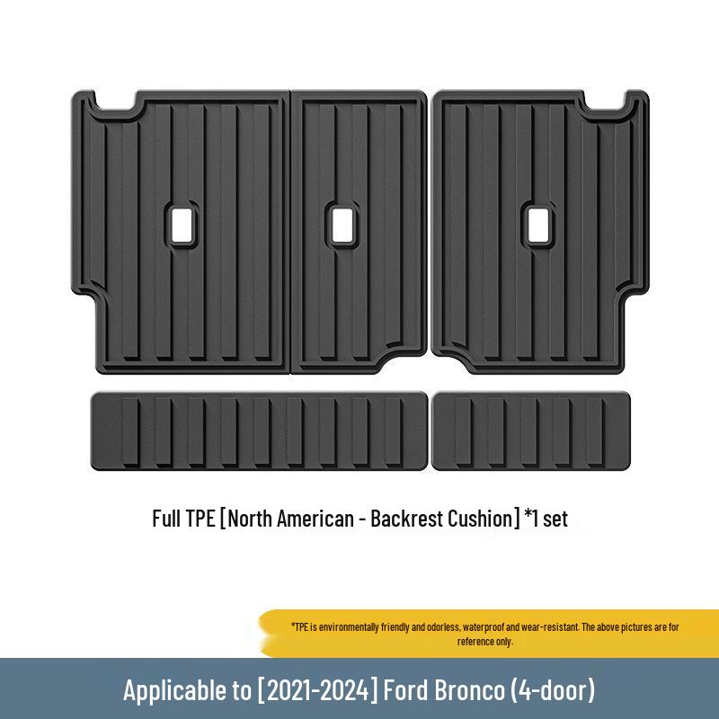 Ford Series Eco-Friendly TPE Trunk Mats: Ideal for Trunk, Rear Bed, and Backrest.