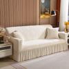 Чехол для дивана EIFLOY Velvet Stretch, нескользящий, мягкий, комфортный, с юбкой, чехол для дивана, защитный чехол для стула, мебели, защита от царапин от кошек