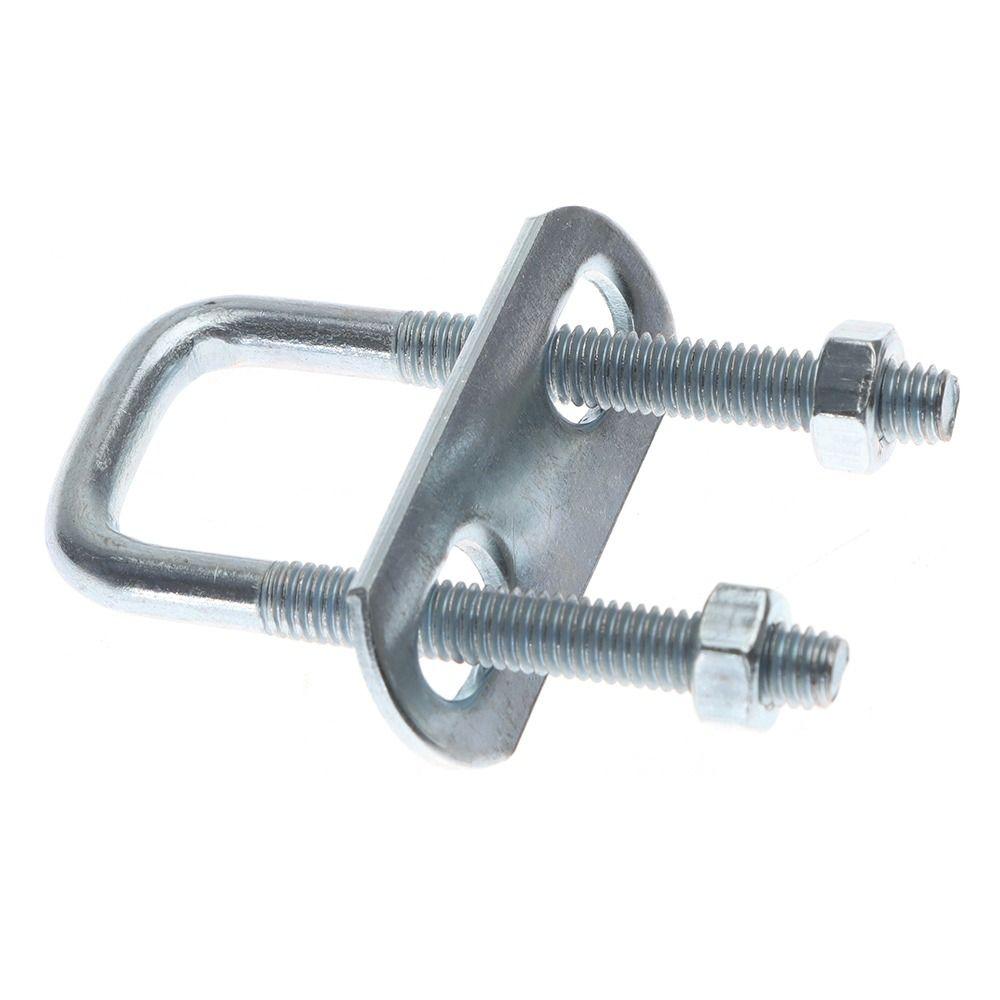 2 комплекта с перегородкой квадратный хомут под прямым углом U-болт квадратный болт прочный трубный U-хомут