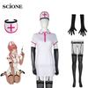 Anime 5pcs Full Sets Chainsaw Man Makima/Power Nurse Uniform Cosplay Costume Outfits Halloween Carnival Suit