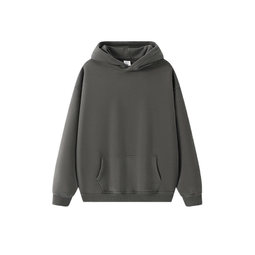 Осенне-зимняя флисовая толстовка с капюшоном для мужчин, американская модная брендовая толстовка свободного кроя, сохраняющая тепло и комфорт