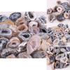 Stunning 10pcs Geodes Oco Agate Natural Crystals With Unique Quartz Patterns For Home Decor