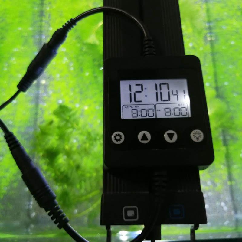 N96R New Aquarium LED Light Controller Dimmer Modulator With LCD Display For Fish Tank Intelligent Timing Dimming System 3