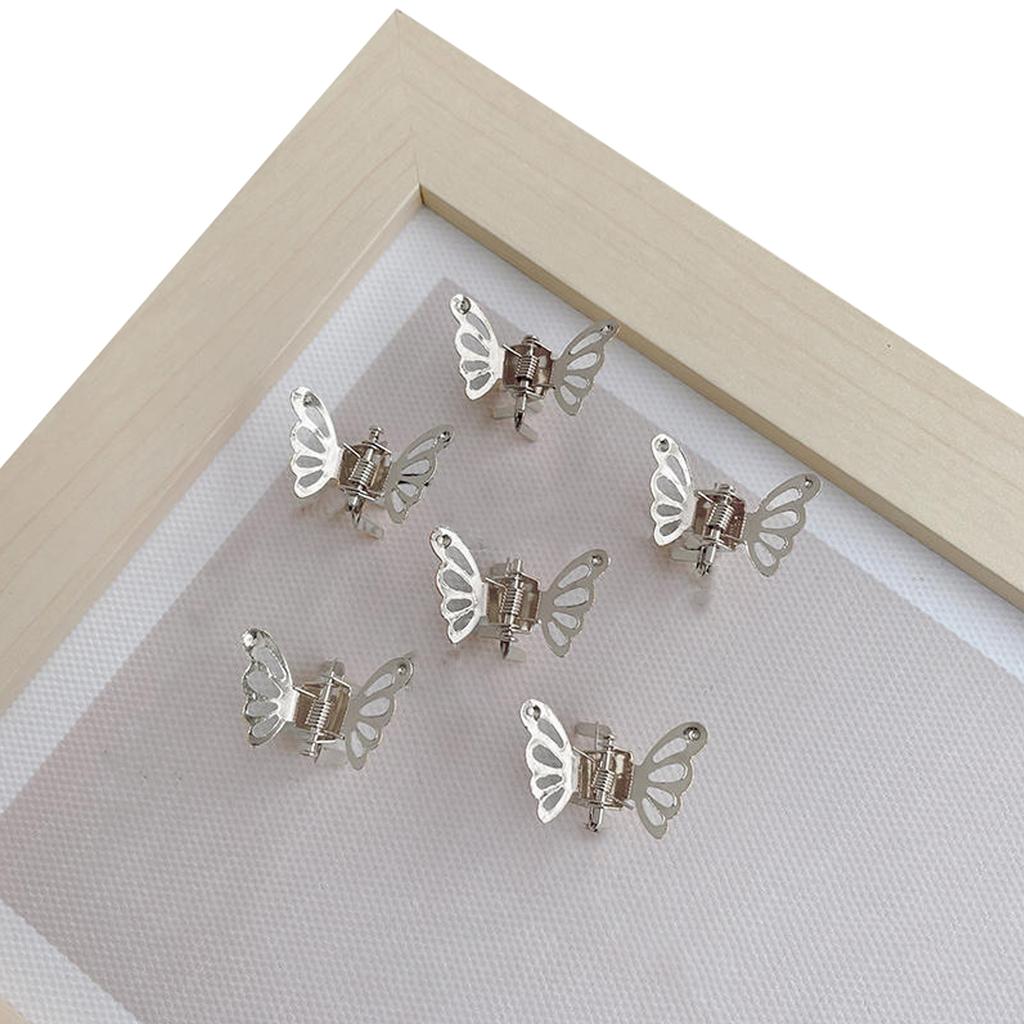 20Pcs Mini Metal Butterfly Hair Claw Clips, Hollow Small Butterfly Hair Grips, Cute Side Bangs Braids Hair Clips for Women Girls Hair Accessories