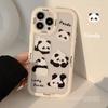 Cute Little Panda Suitable for IPhone 16 Mobile Phone Case Apple 15 Anti Fall 13 ProMax Magnetic 14 Acrylic 12