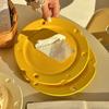 Корейские керамические обеденные тарелки Ins Kawaii Cafe Hollow Cheese Десертная тарелка Милые блюда для завтрака, хлеба, подставки для вечеринок, подарок