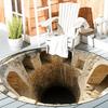 Круглый 3D ковер без ворса для гостиной и спальни, оптическая иллюзия, большой декоративный ковер для дома, противоскользящий коврик