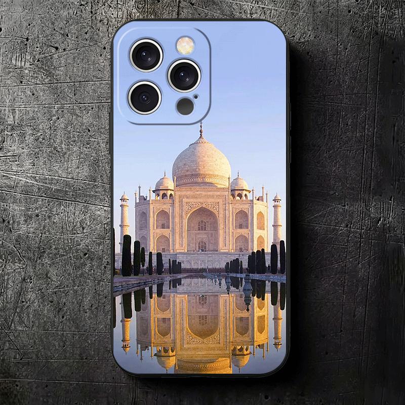 Islam Muslim Mosque Soft Phone Case for iPhone 16 16E 17 Air 15 Pro Max 14 Plus 13 Mini 11 12 7 Black Cover Back Shell
