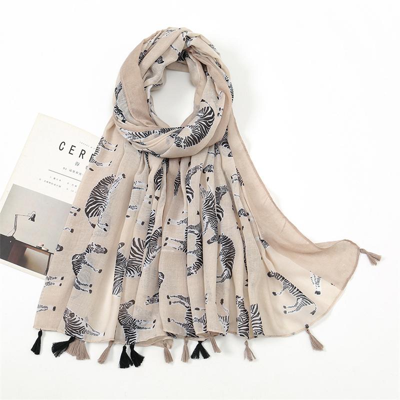 Fashion Thin Tassel Viscose Shawl Scarf for Women Luxury Design Neckerchief Wrap Pashmina Muslim Hijab Echarpes 180*90Cm