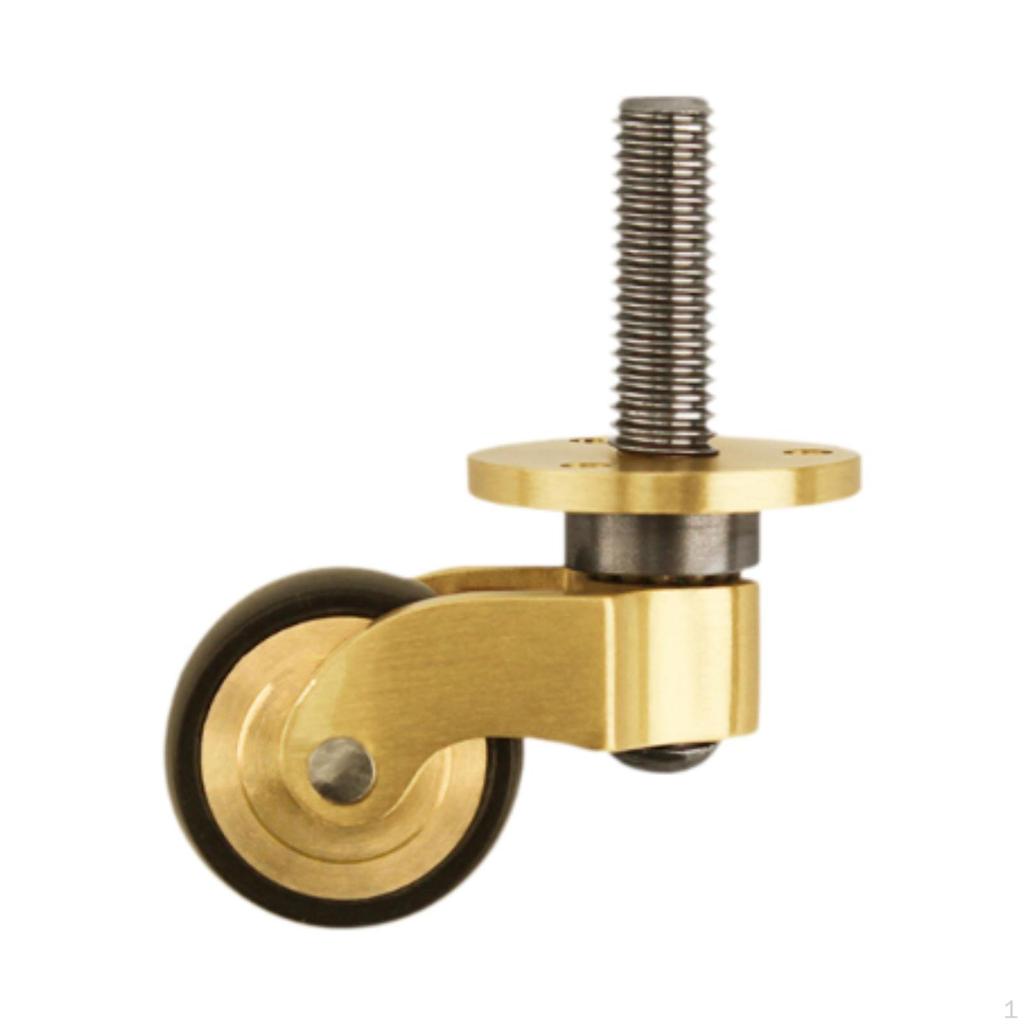 Колеса для мебели с поворотным роликом Heavy Duty Brass