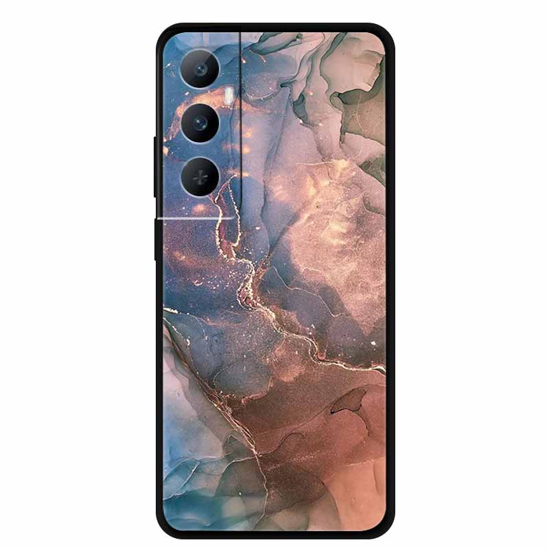 Чехол для Realme C65 4G Global C 65 с мраморным узором, задняя крышка, мягкий силиконовый протектор-щит TPU, Funda для RealmeC65 Capa