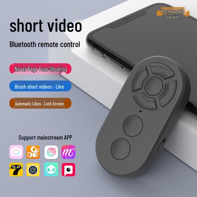 Bluetooth Селфи-палка с пультом дистанционного управления для смартфона: Многофункциональный переворачиватель страниц и беспроводное зарядное устройство